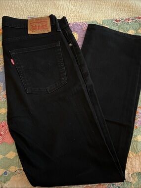 Levi's Black Bootcut Men's Jeans - 514 Fit Stretch